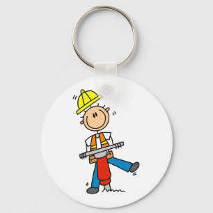 Chaveiro Operário de Construção I Constrói Camisetas e Pres
