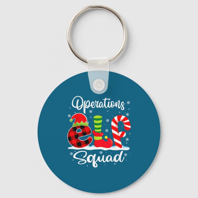 Chaveiro Operations Elf Squad Christmas Manager Matching X- (Frente)