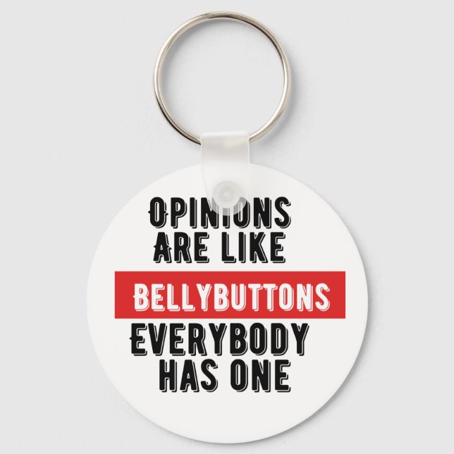 Chaveiro Opiniões e Botões Belly (Frente)
