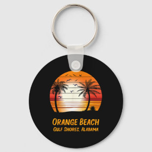 Chaveiro Orange Beach Golfo Shores Alabama Vintage Sunset R