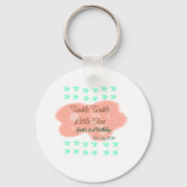 Chaveiro Orange clouds twinkle twinkle little stars green 