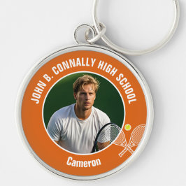 Chaveiro Orange Tennis Player Photo Commemorative Gift