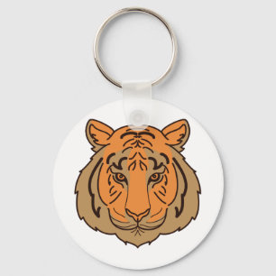 Chaveiro Orange Tiger Face