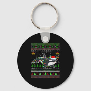 Chaveiro Orca Baleia Feia de Natal Doce Papai noel Anima