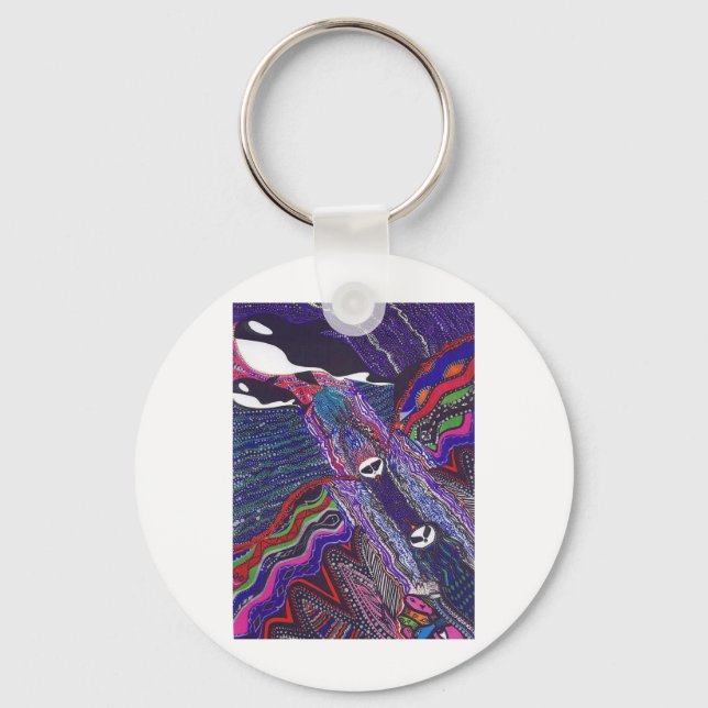 Chaveiro Orca Whales (Frente)