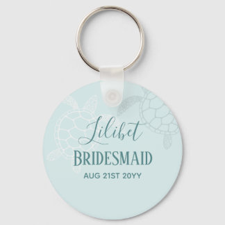 Chaveiro Orçamento Bridesmaid Bridal Party Oferece tartarug