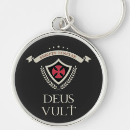 Chaveiro Ordem dos Cavaleiros Templários MOTTO DEUS VULT