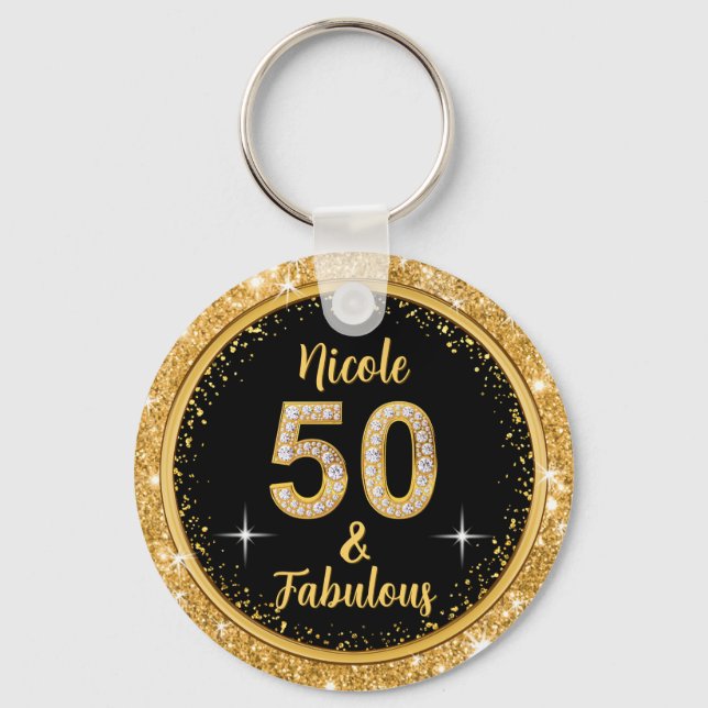 Chaveiro Ordem especial, 50 e aniversário fabuloso para Nic (Frente)
