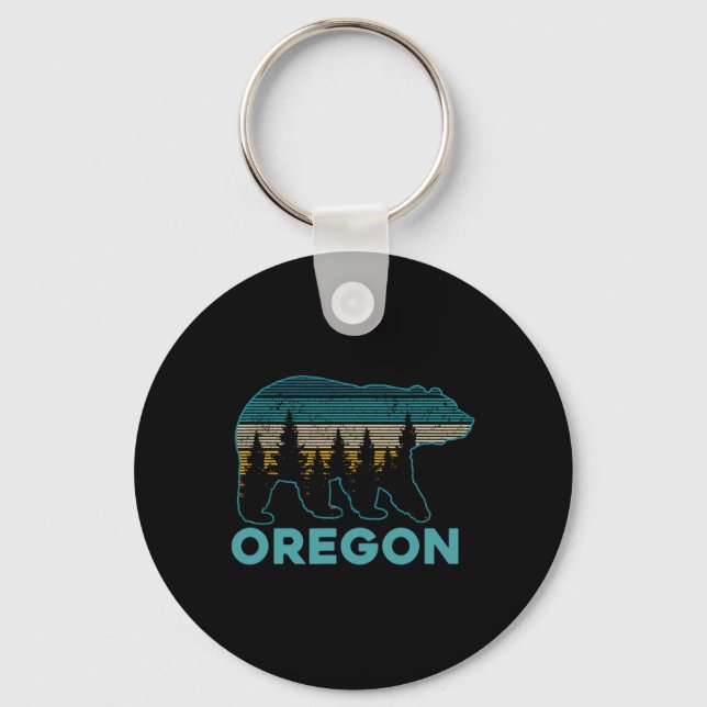 Chaveiro Oregon EUA Urso Pardo Souvenir  (Frente)