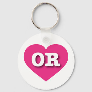 Chaveiro Oregon Hot Pink Heart - Big Love