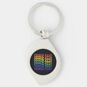 Chaveiro Orgulho Ally LGBTQ ORGULHO GAY Arco-íris