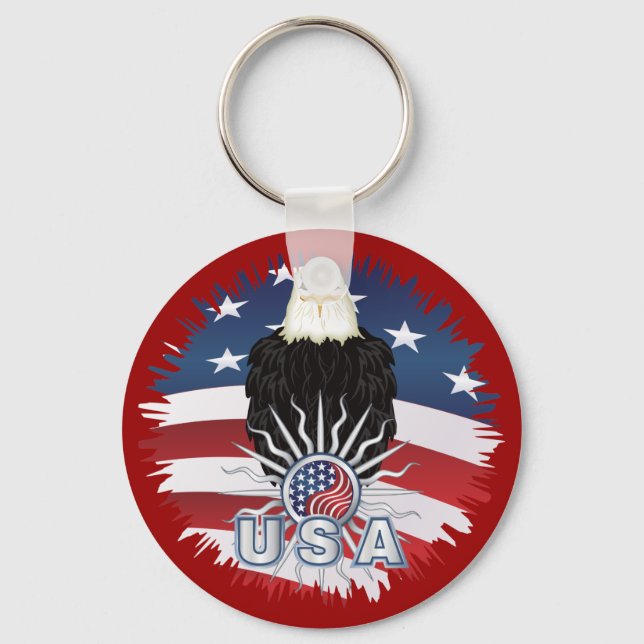 Chaveiro Orgulho Americano de Águia (Frente)