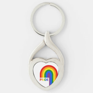 Chaveiro Orgulho Arco-Íris Acrílico