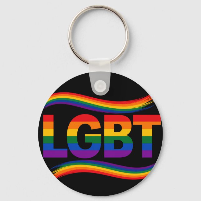 Chaveiro Orgulho Arco-íris LGBT (Frente)