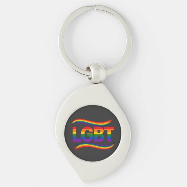 Chaveiro Orgulho Arco-íris LGBT (Frente)