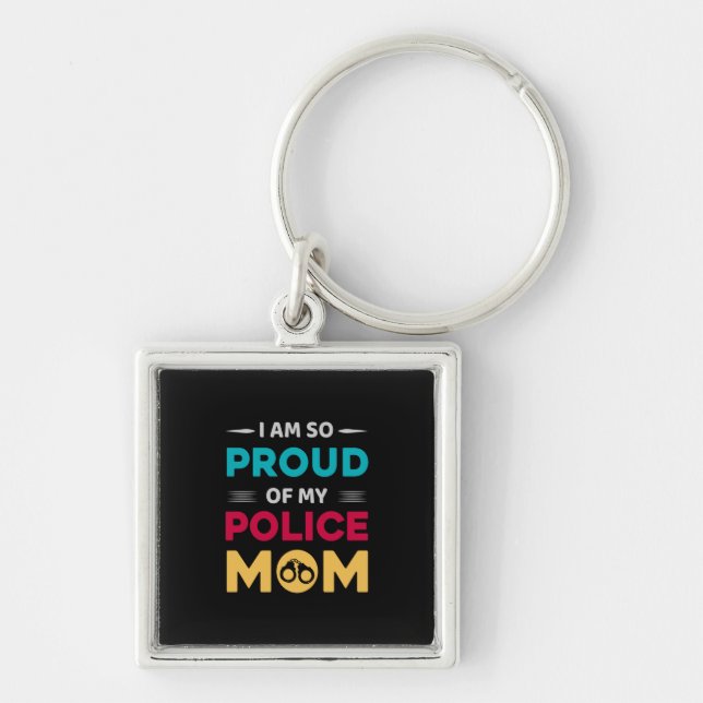 Chaveiro Orgulho Da Minha Mãe Policial (Frente)