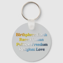 Chaveiro Orgulho de AroAce - Local de Nascimento: Terra. Ra