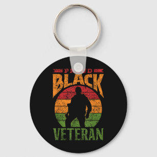 Chaveiro Orgulho de Militares Afro-Americanos Soldados Negr