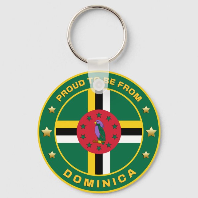 Chaveiro Orgulho De Ser Da Dominica (Frente)