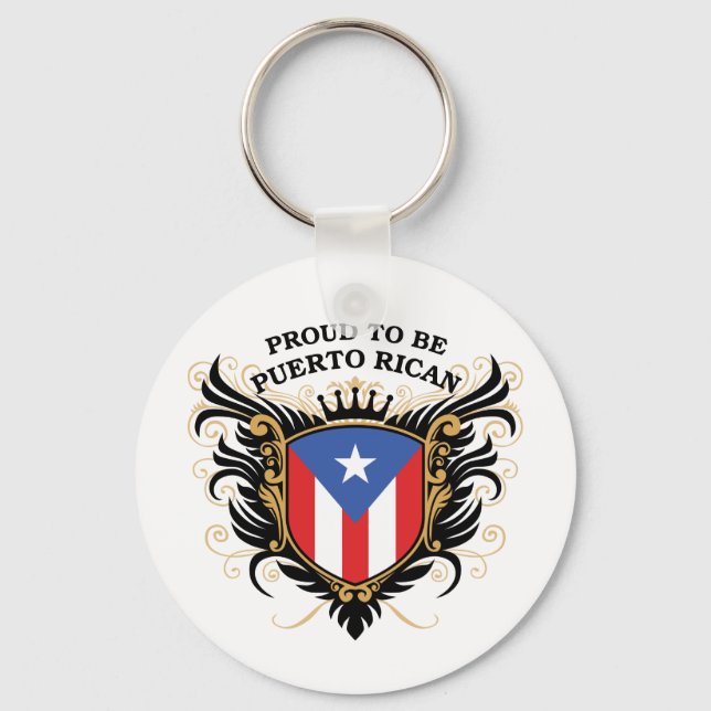 Chaveiro Orgulho de ser porto-riquenho (Frente)