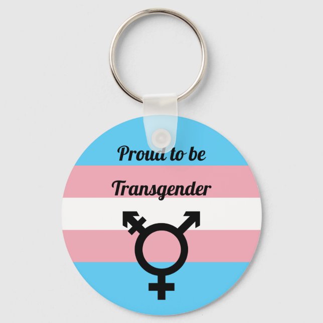 Chaveiro Orgulho de ser transgênere | Orgulho Trans (Frente)