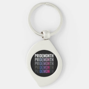 Chaveiro Orgulho Demônio Bissexual Mês do Orgulho Bi LGBTQ