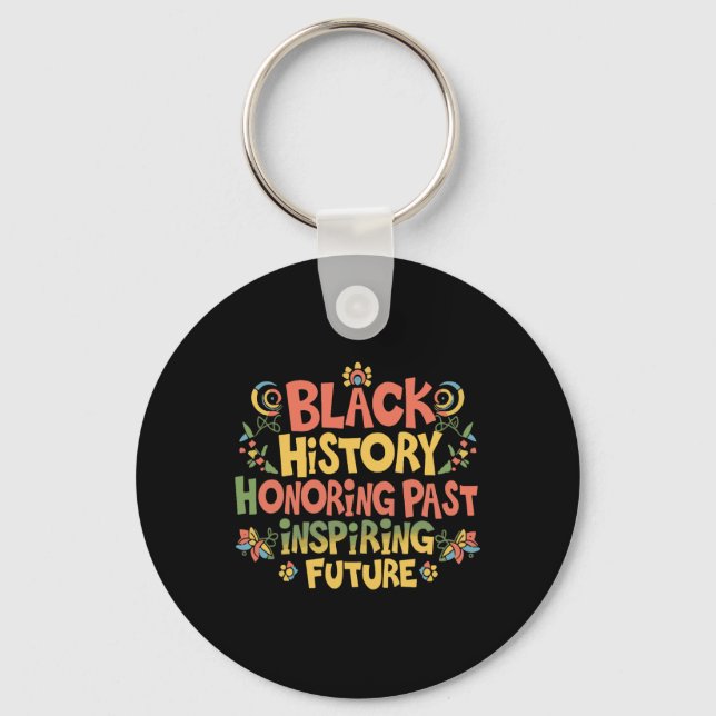 Chaveiro Orgulho do Mês da História Negra  (Frente)