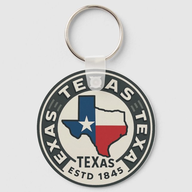 Chaveiro Orgulho estatal do Texas (Verso)