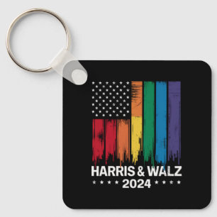 Chaveiro Orgulho Gay da Eleição Harris Waltz 2024 Tim Waltz