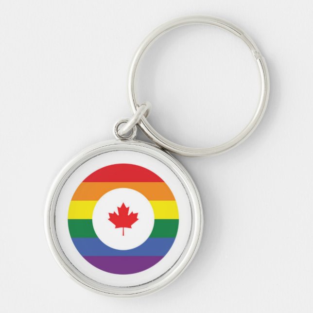 Chaveiro Orgulho gay do Canadá (Frente)