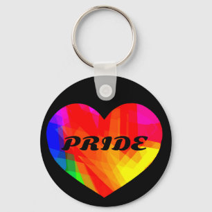 Chaveiro Orgulho gay Rainbow Heart