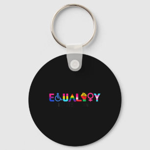 Chaveiro Orgulho Igualdade Arco-Íris Lgbtq Feminista Defici