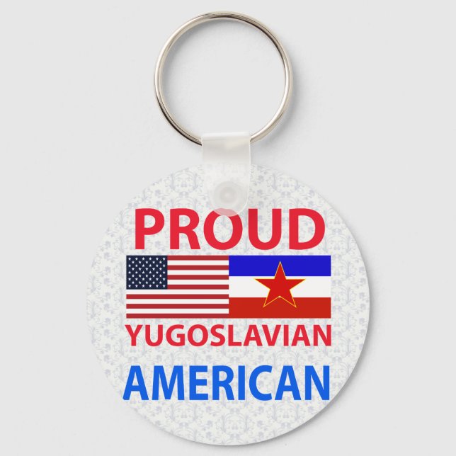 Chaveiro Orgulho jugoslavo Americano (Frente)