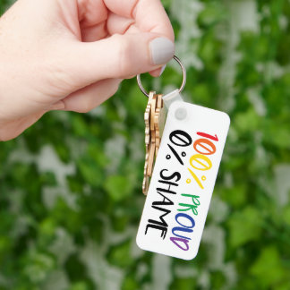 Chaveiro Orgulho Justo Não Vergonha | Arco-íris Orgulho Gay