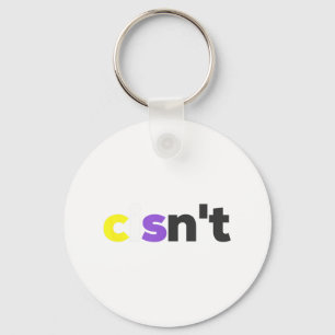 Chaveiro Orgulho Lgbtq Não Binário Cisnt - Funny Cisnt Lgbt