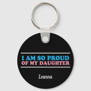 Chaveiro Orgulho-me da minha filha transexual Mãe Monogram