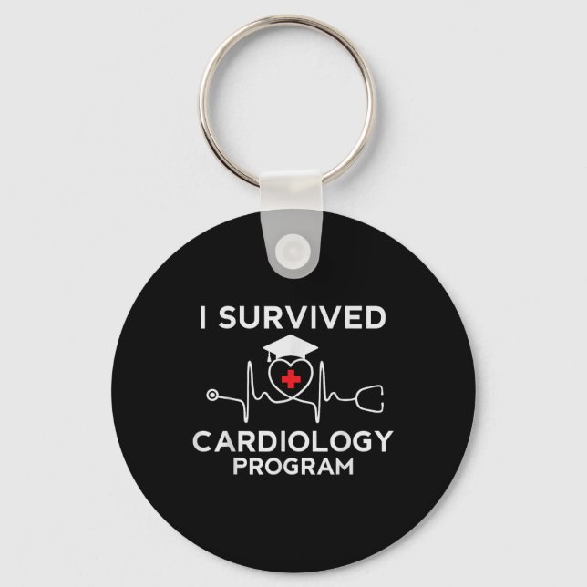 Chaveiro Orgulho-me de Sobreviver ao Programa de Cardiologi (Frente)