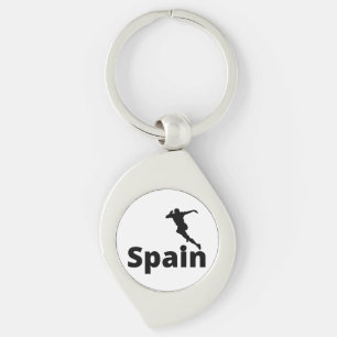 Chaveiro Orgulho Nacional do Futebol da Espanha no Estilo d