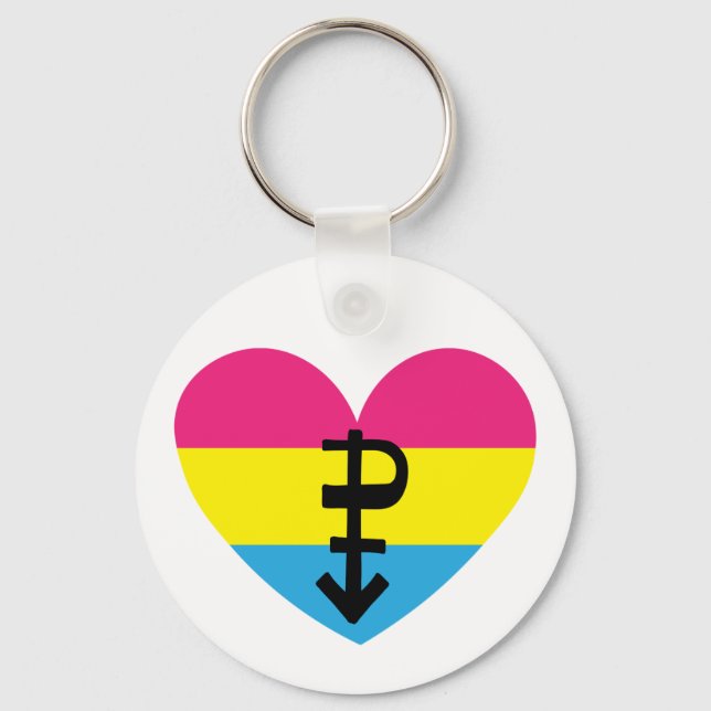 Chaveiro Orgulho pansexual (Frente)