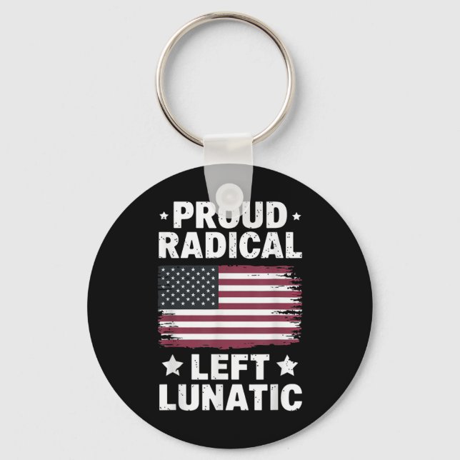 Chaveiro Orgulho Radical Esquerdo Lunático (Frente)