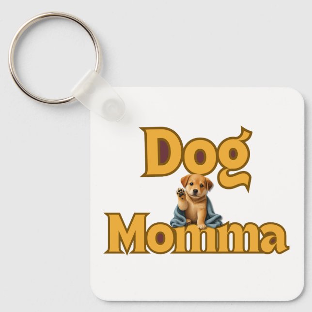 Chaveiro Orgulhosa Mãe de Cachorro Dia das Mães (Frente)