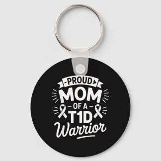 Chaveiro Orgulhosa Mãe De Um Guerreiro T1d Conscientização