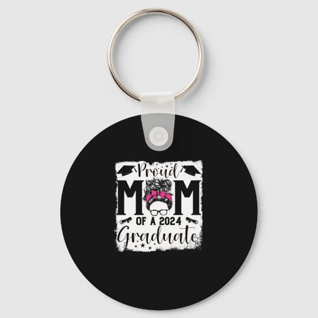 Chaveiro Orgulhosa Mãe De Uma Classe De Formando 2024 De Ma (Frente)