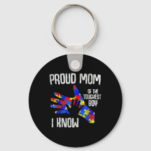 Chaveiro Orgulhosa Mãe Do Menino Mais Duro Que Conheço Auti