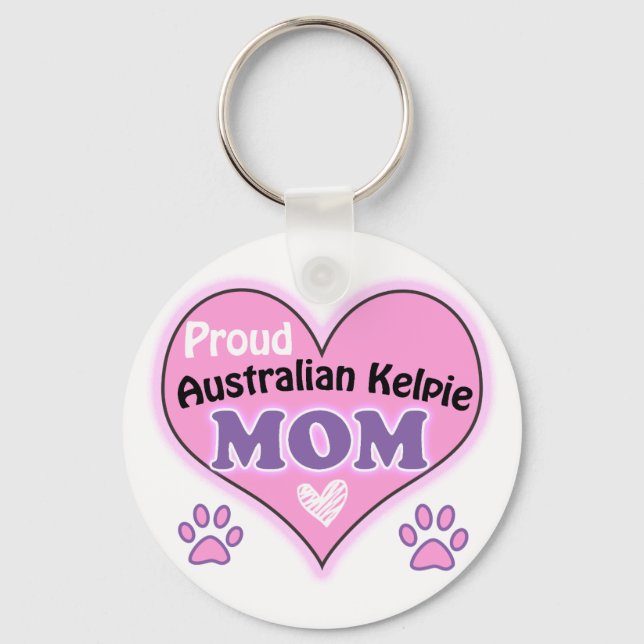 Chaveiro Orgulhosa mãe Kelpie australiana (Frente)