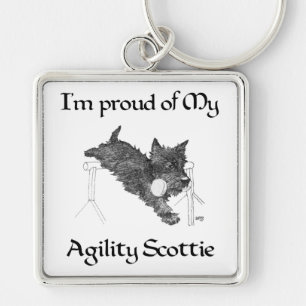 Chaveiro Orgulhoso da Minha Agilidade Scottie