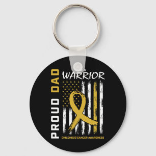 Chaveiro Orgulhoso Pai de Ouro Masculino Conscientização do