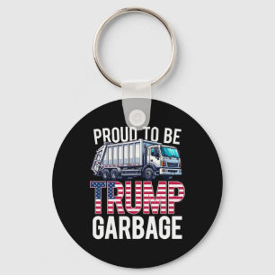 Chaveiro Orgulhoso por ser Trump Lixo Bandeira Americana