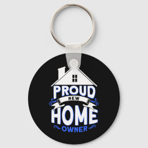 Chaveiro Orgulhoso Proprietário de Casa Nova Proprietário 