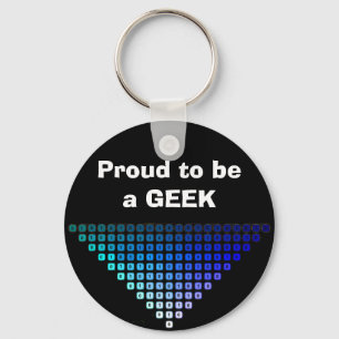 Chaveiro Orgulhoso ser um keyring do GEEK